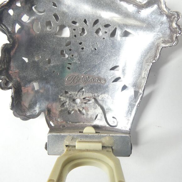 Brighton Flower Pot Garden Nightlight Cover Silvertone Metal - Picture 4 of 7